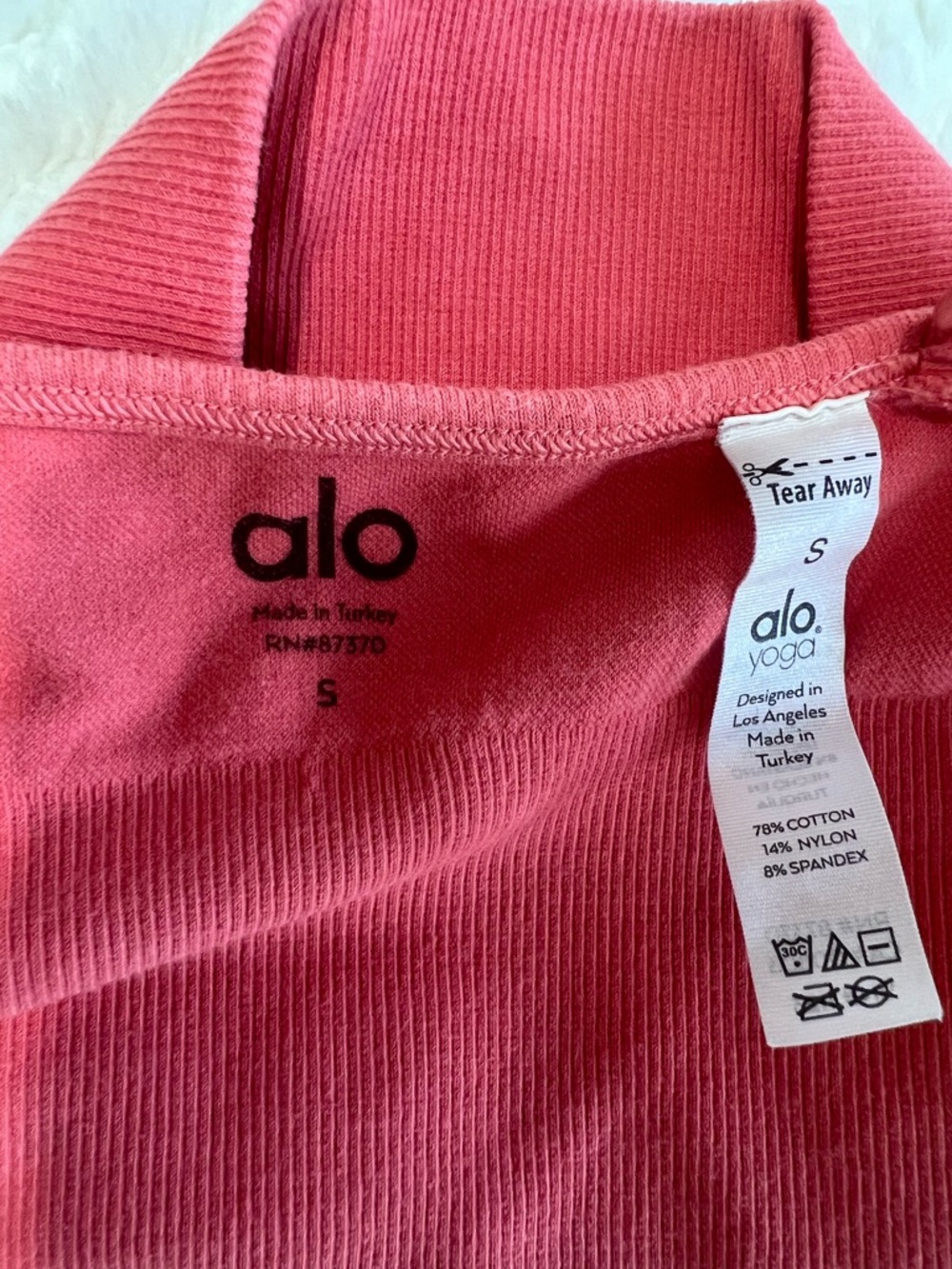 Alo Yoga Delight Bra Coral Pink Women’s Small Adjustable Straps - Picture 10 of 11